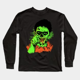 Green Zombie Long Sleeve T-Shirt